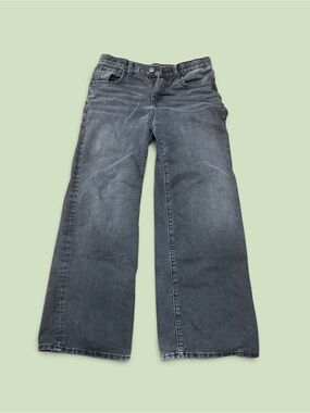 Girls old navy Wide-Leg distressed black Jeans